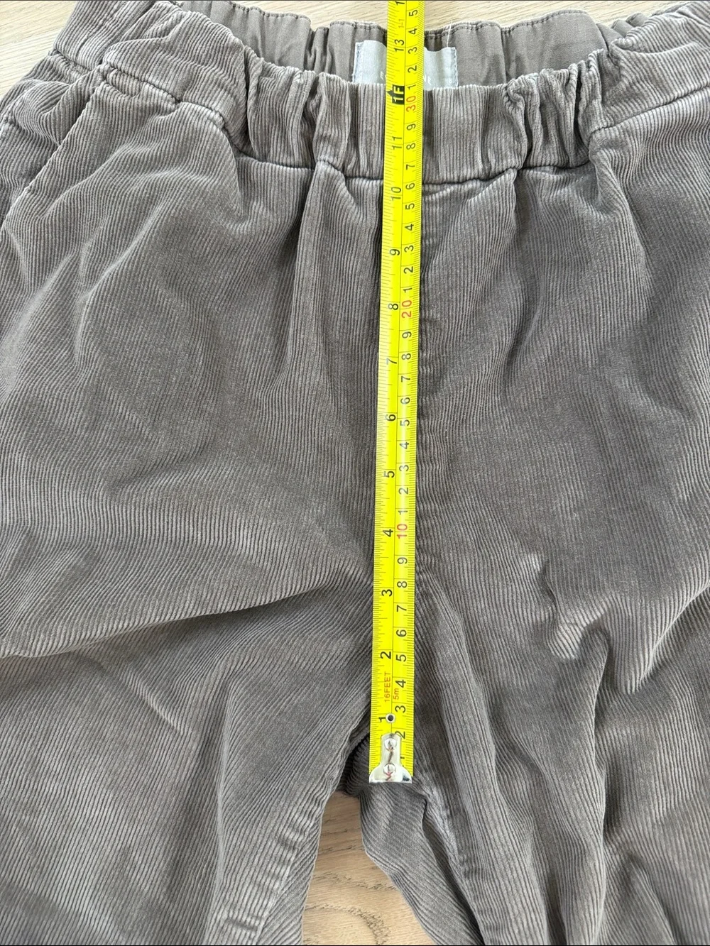 Everlane Corduroy Wide Leg Pull On Pants Taupe Brown Size 8
